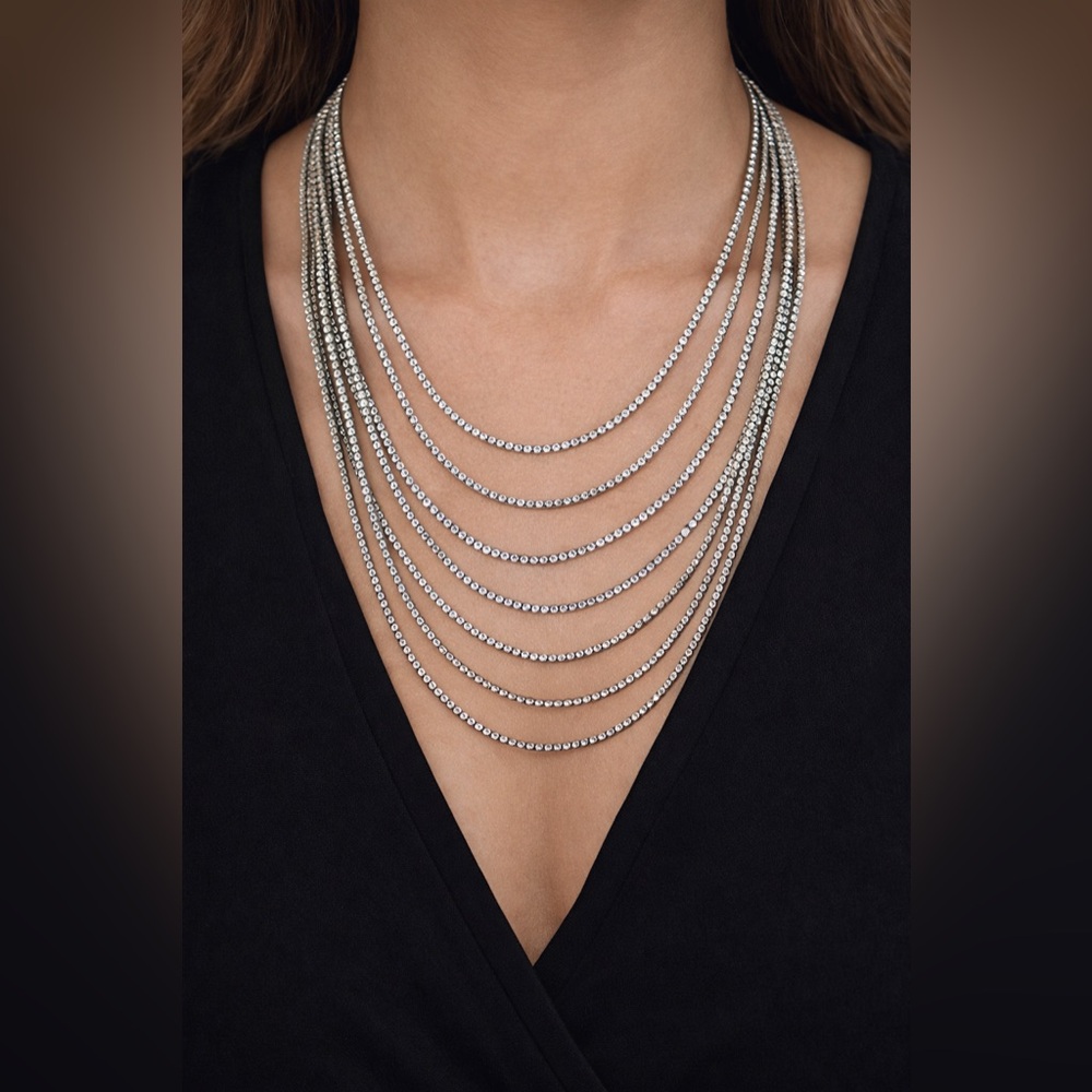 Torrid Multi-Strand Rhinestone Statement Necklace ✨